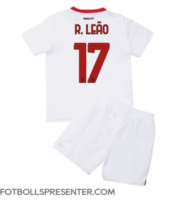 AC Milan Rafael Leao #17 Bortatröja Barn 2022-23 Kortärmad (+ korta byxor)